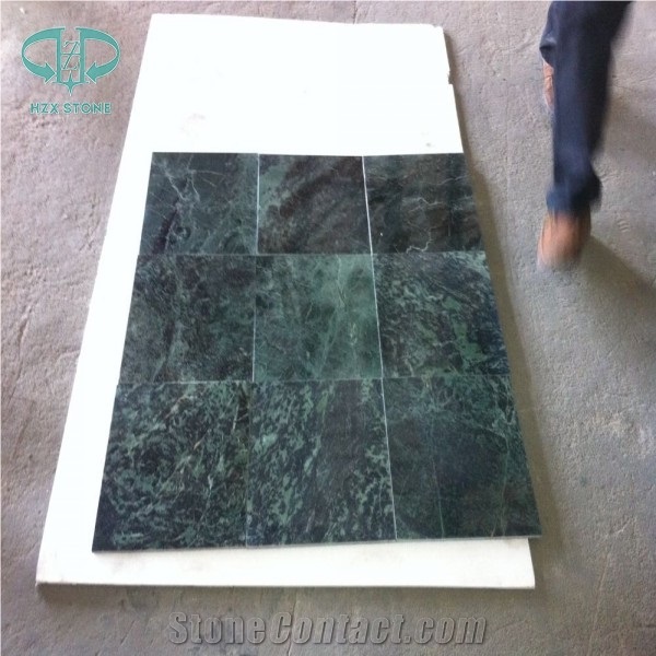 Polished Green Marble, China Dark Green Marble,Green Marble Tile/Slab, Green Color Marble, Marble Slabs, Tiles, Floor Covering, Dark Green Marble,Bathroom Design,Wall Cladding
