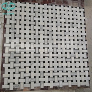 Polished Hexagon White Marble Mosaic for Flooing/Walling