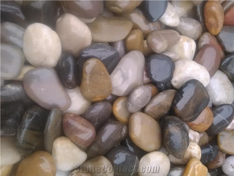 Polished Yellow Pebbles,Pebblestone,River Stone