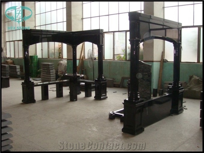 Shanxi Black Granite Full Set Monuments