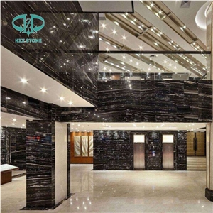 Silve Dragon Natural Marble Tiles & Slab/Marble Wall Covering Tiles/Marble Floor Covering Tiles/Black Marble Pattern/Counter Top Stone/Table Top Stone/Silver Portoro
