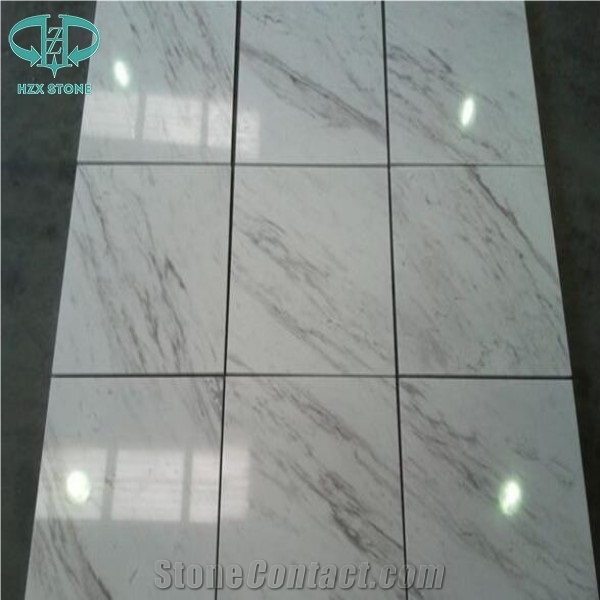 Volakas White Marble Polished Tiles/Slabs From China - StoneContact.com