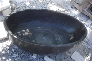 Black Stone Oval Bathtub,Outdoor Bathtub