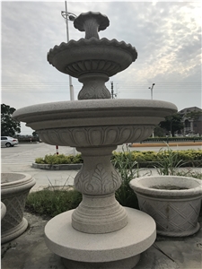 China Granite Garden Fountain,Exterior Stone Sculptured Fountains