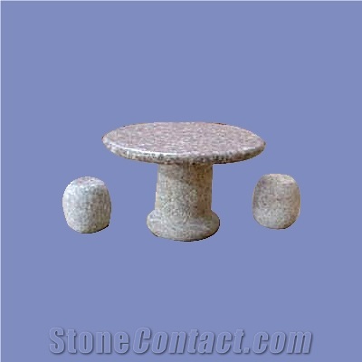 Exterior Outdoor Garden Landscape Stone Chair Granite