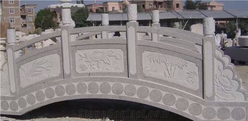 Garden Decoration Landscape Stone Bridges, Carved Palisade
