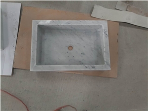Marble Bathroom Sink Italian Carrara Vessel Sinks for Interior