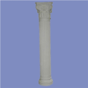 Marble Column & Sculptured Roman Columns