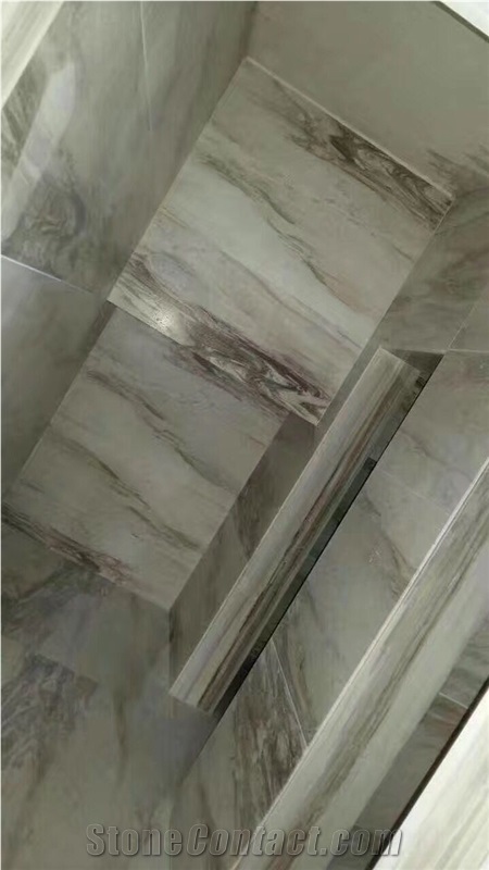 White Galaxy Wooden Marble Natural Stone Marble Slab, Tile