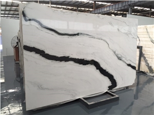 Panda White Marble Polished Slab China Marble