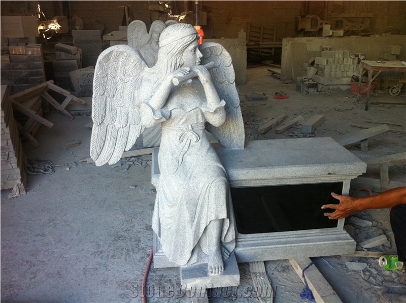 Custom Monument American Style Angel Monument Tombstone