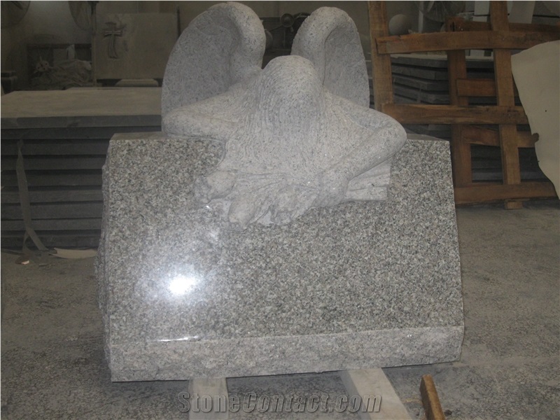 G603 Granite Angle Style Monument Tombstone Slant Market