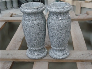 Natural Black Granite Vase, Shanxi Black Granite Monumental Vases