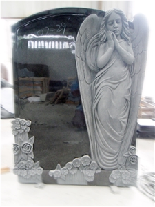 Sculpture Upright Monument Tombstone Angle Headstone