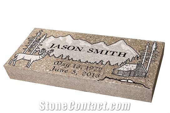 Single Flat Headstone,Tombstone Grass Markers