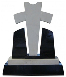 White-Marble-Cross Monument Tombstone