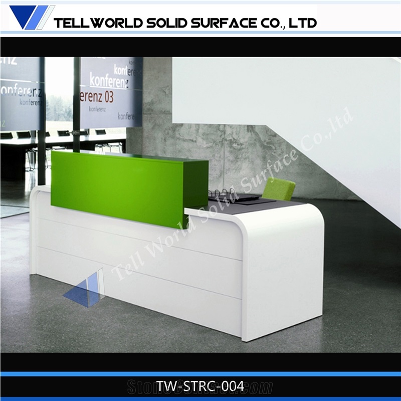 Elegant Solid Surface Office Reception Desk Countertop
