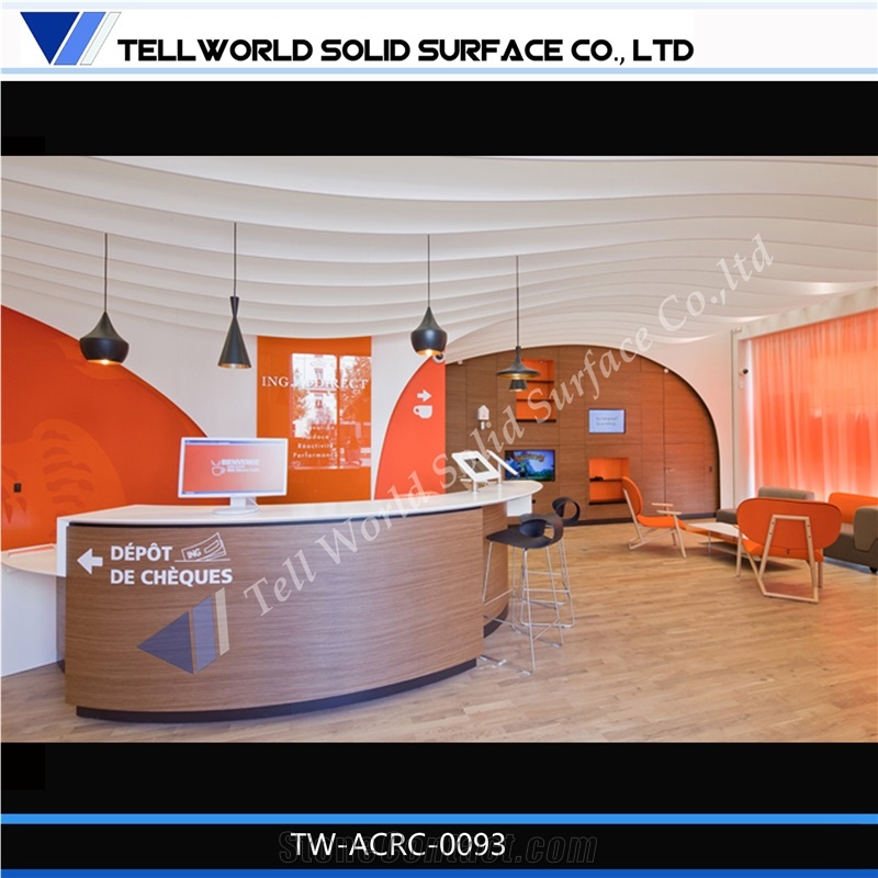 Exclusive Lighted Acrylic Mini Reception Desk for Sale