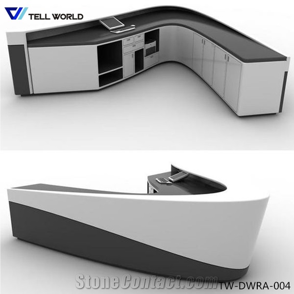 High Quality Solid Surface,Artificial Marble,Modified Acrylic Solid Surface Reception Desk
