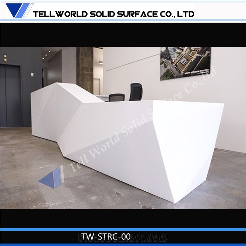 Hot Sale High Quality Office Furniture Marble Top Reception Desk