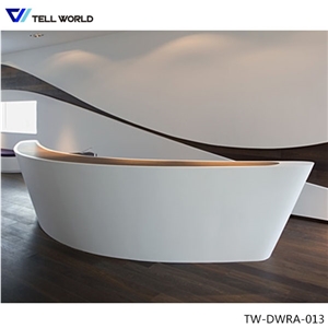 Modern Style Acrylic Solid Surface Made Office Reception Desk/Front Counter