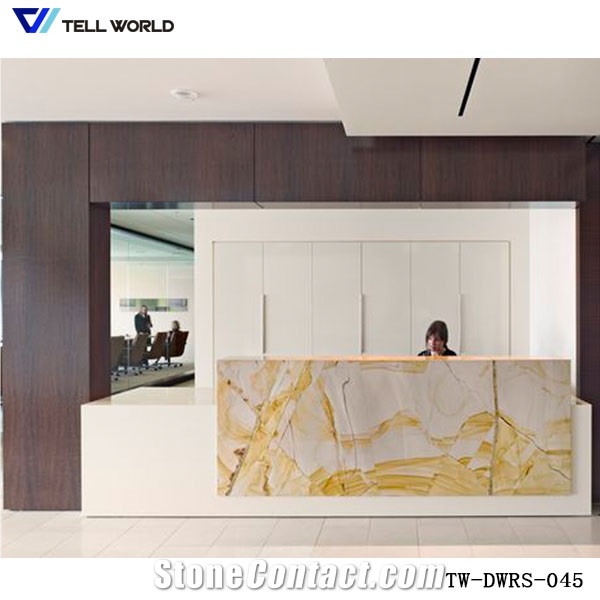 Solid Surface Reception Counter,Solid Surface Semi Circle Reception Desk