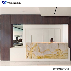Solid Surface Reception Counter,Solid Surface Semi Circle Reception Desk
