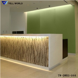 Solid Surface Reception Counter,Solid Surface Semi Circle Reception Desk