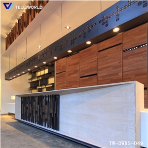 Solid Surface Reception Counter,Solid Surface Semi Circle Reception Desk