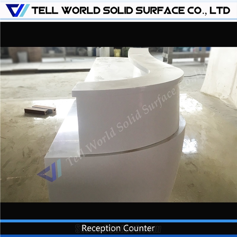 Tell World Graceful Acrylic Reception Desk Stand Tw-Acrc-0024
