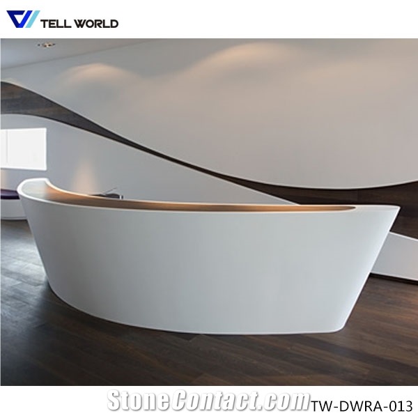 Top Quality Acrylic Solid Surface Commercial Reception Counter