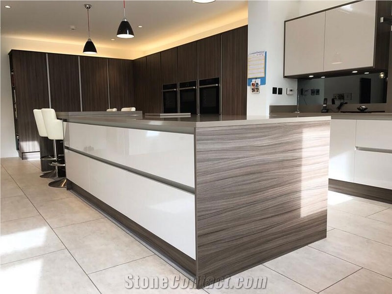 Bst Grey Quartz Stone Countertop, Precut Kitchen Top Laminate Countertops Wholesale