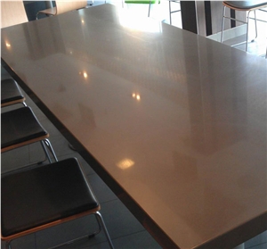 Hot Sale Brown Color Quartz Stone Big Slab for Kitchen Countertop,Table Top More Durable Than Granite,Thickness 2/3cm