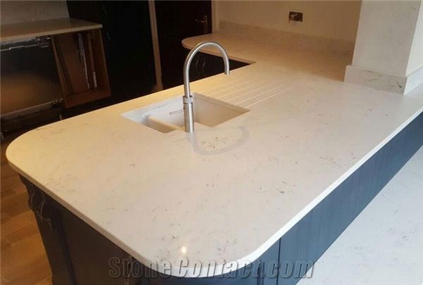 Carrara White Quartz Countertops, How Can You Tell Quality Of Quartz Countertops
