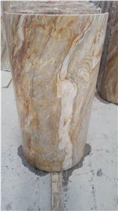 Carnaval Quartzite Stone Colunm Covering,Round Columns