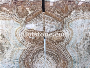 Colorful Jade Onyx Slabs & Tiles, Onyx Wall Covering