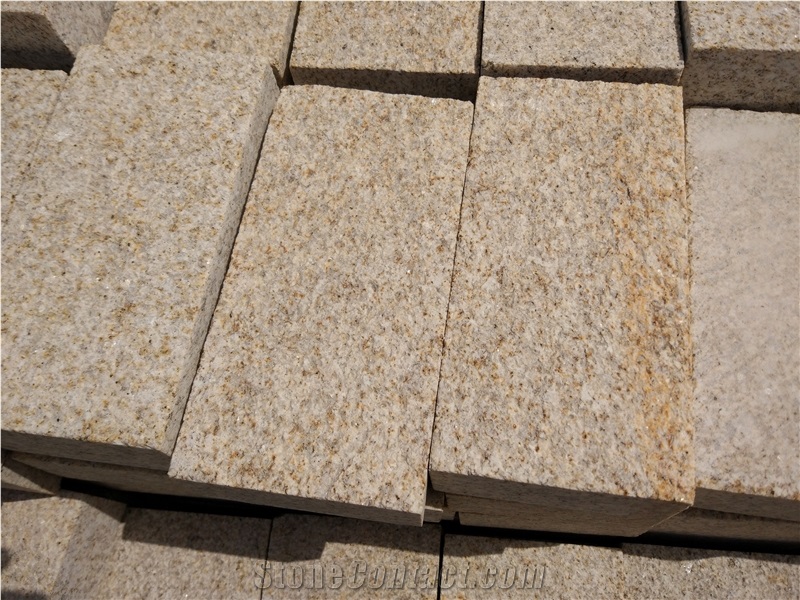 G350 Yellow Granite Brick Paver,Paving Sets,Patio,Pavement