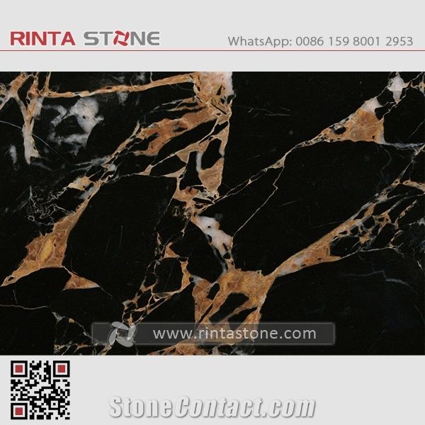 Black Gold Marble Slab,Black Golden Flower Marble Countertop,Athens ...