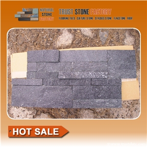 Black Quartzite Culture Stone/Veneer/Wall Cladding