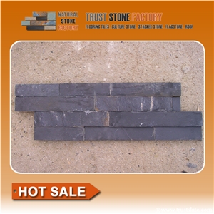 Black Slate Wall Cladding/Thin Stone Veneer/Feature Wall/Garden Waterfall/Ledge Stone