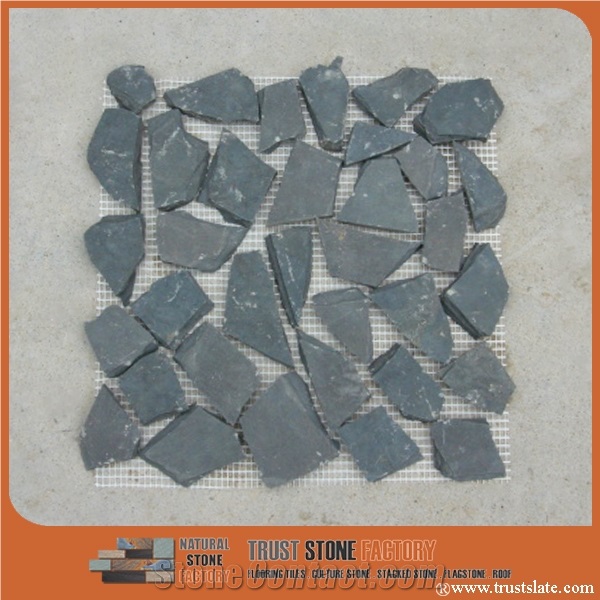 China Popular Grey Quartzite Mosaic Pattern, Natural Stone Mosaic, Customized Size Masaic Tiles, Best Quality, Wall Covering, Interior Decoration for Kitchen & Bathroom & Hotel Decoration
