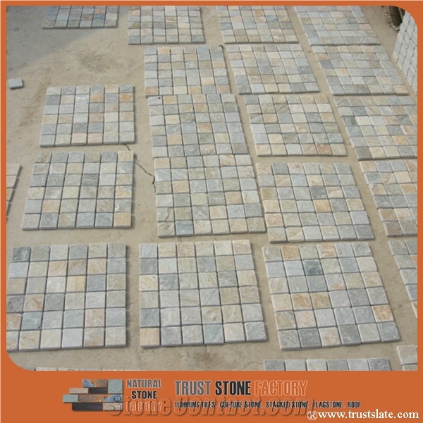 Grey Small Square Mosaic Tile,Natural Stone Mosaic,Stone Mosaic Patterns,Wall Mosaic,Floor Mosaic,Interior Decoration,Customized Mosaic Tile