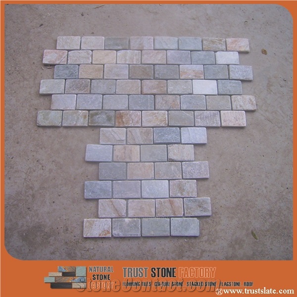 Light Grey Mosaic Tiles, Grey Mosaic, Linear Strips Mosaic, Mixed Stone Mosaic Tile from China