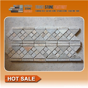 Linear Strips Mosaic, China Stone Mosaic Border for Wall & Floor,Mosaic Tile on Sales