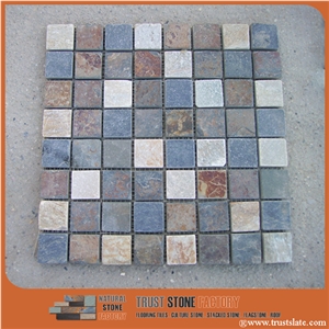 Mixed Color Small Square Mosaic,Natural Stone Mosaic,Stone Mosaic Patterns,Wall Mosaic,Floor Mosaic,Interior Decoration,Customized Mosaic Tile,Mosaic Tile for Bathroom&Kitchen&Hotel Decoration