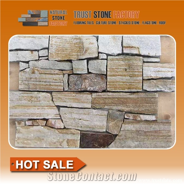 Multicolor Dry Stone Wall Construction,Quartzite Natural Stone Retaining Wall,Dry Natural Stone Wall House
