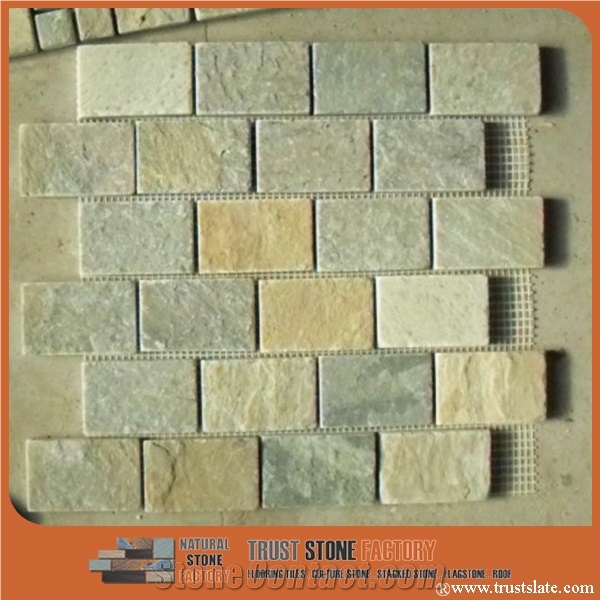 Multicolor Mosaic,Decorative Natural Tumbled Stone Mosaic,Polished Rectangle Moaic,Wall and Floor Mosaic,Brick Mosaic Pattern