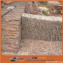 Rustic Split Face Slate Stone Panels,Multicolor Slate Stone Wall Panels,Autumn Rose Stone Veneer,Fireplace Rusty Stacked Stone,Multicolour Slate Culture Stone,Indoor Stone Facade,Z Clad Stone Cladding