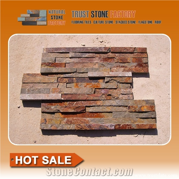 Rusty Slate Cultured Stone, Rust Slate Wall Cladding