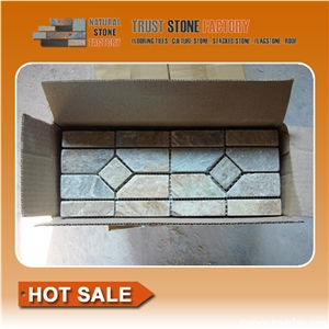 White Quartzite Mosaic Border Line,Composited Mosaic, Floor/Wall Mosaic,Mosaic Border,Chinse Hot Sale Mosaic